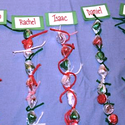 Super Easy Candy Kiss Christmas Chain