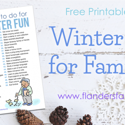 Winter Bucket List (Free Printable)