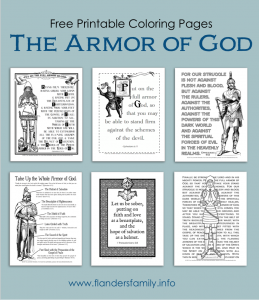 Mailbag: 6 Armor of God Printables - Flanders Family Home Life