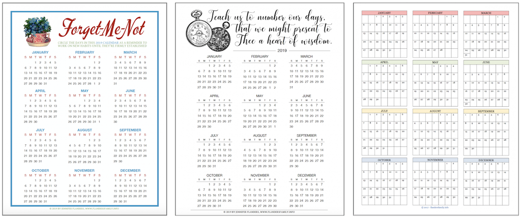 Year-at-a-Glance Habit Trackers