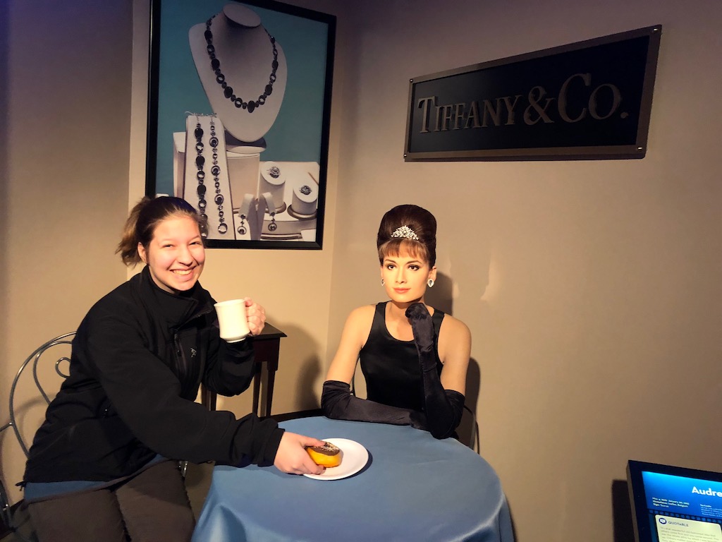 Rachel has tea with Audrey Hepburn