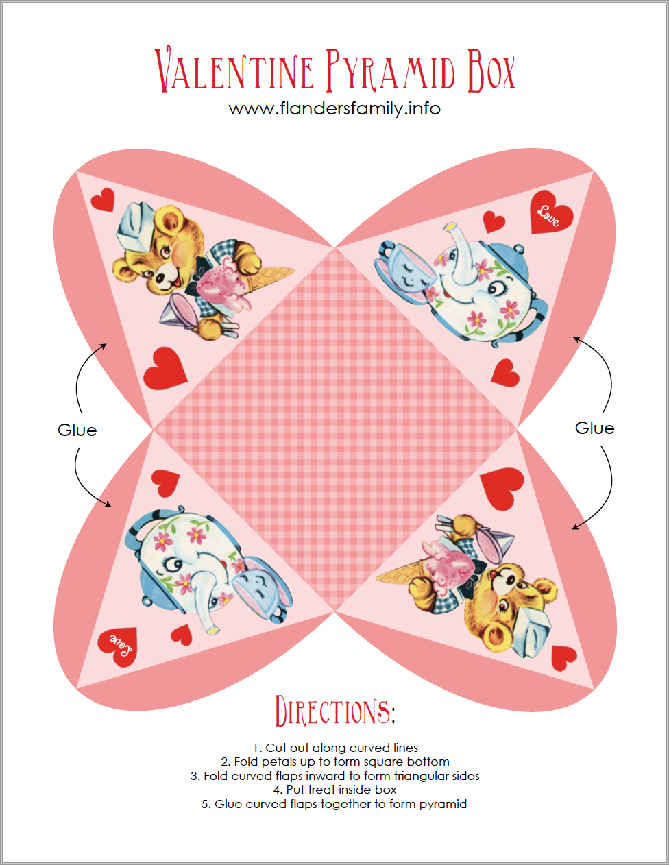 Free Printable Valentine Boxes Printable Templates