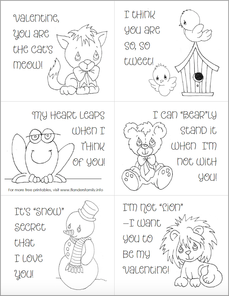 Free Printable "Precious Moments" Inspired Valentines
