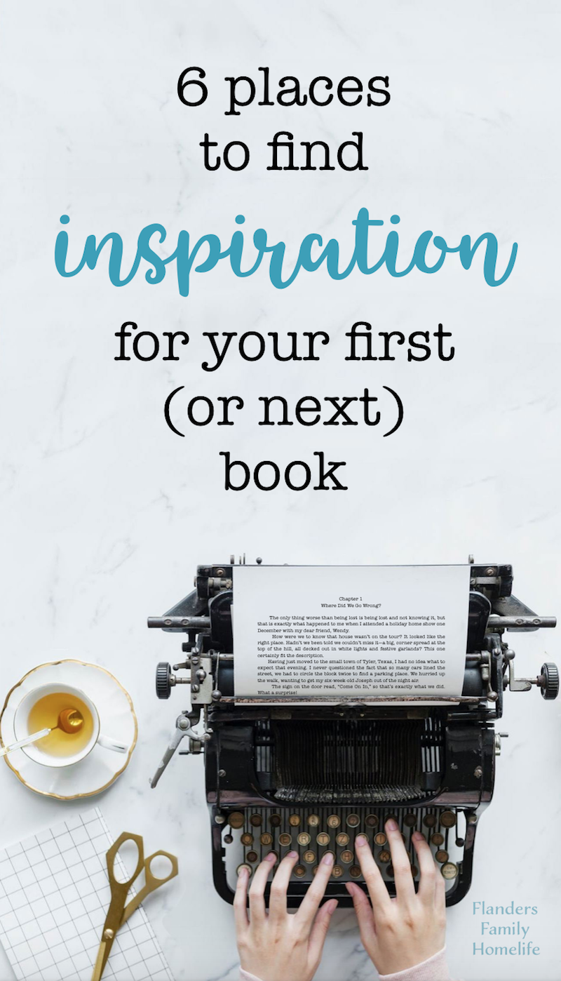 6 Places to find inspiration for writing your first (or next) book