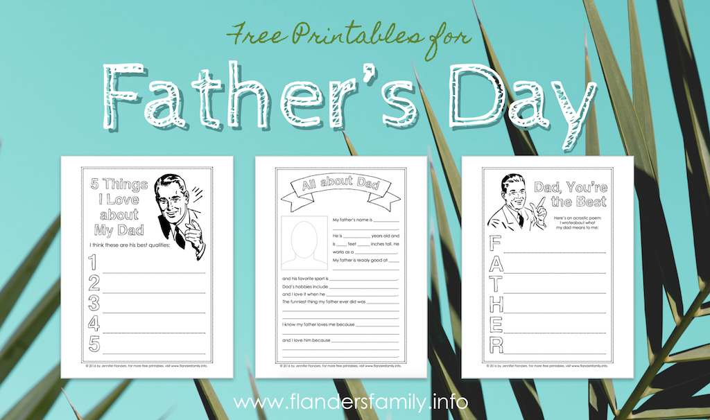 Free Father S Day Printables Flanders Family Homelife