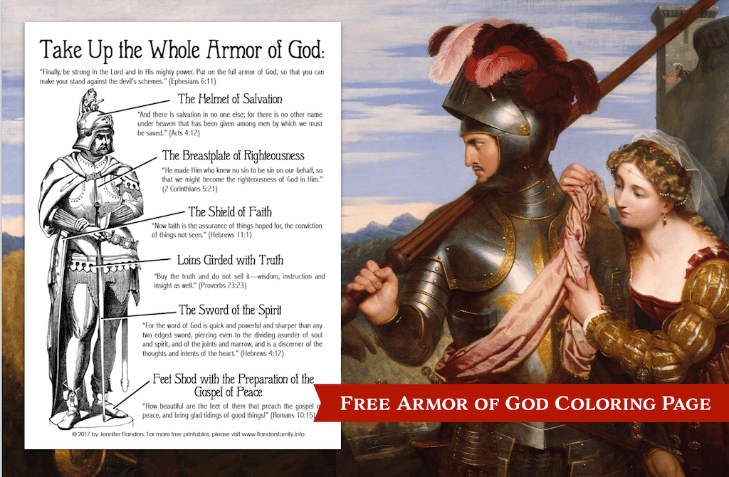 Armor of God Coloring Page