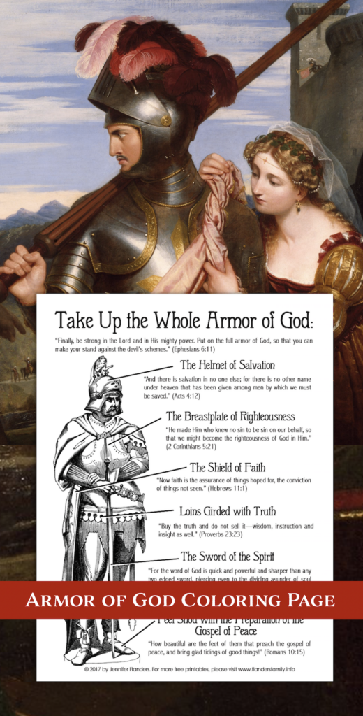 Armor of God Coloring Page 