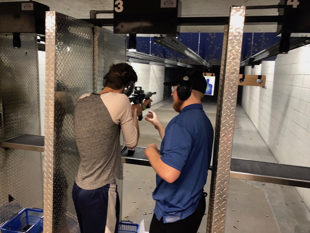 Gun Safety Training and Target Practice at Range 702 in Vegas