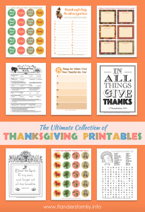 The Ultimate Collection of Thanksgiving Printables - Flanders Family ...
