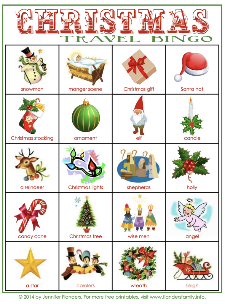Christmas Light Bingo Cards Christmas Light Bingo Cards
