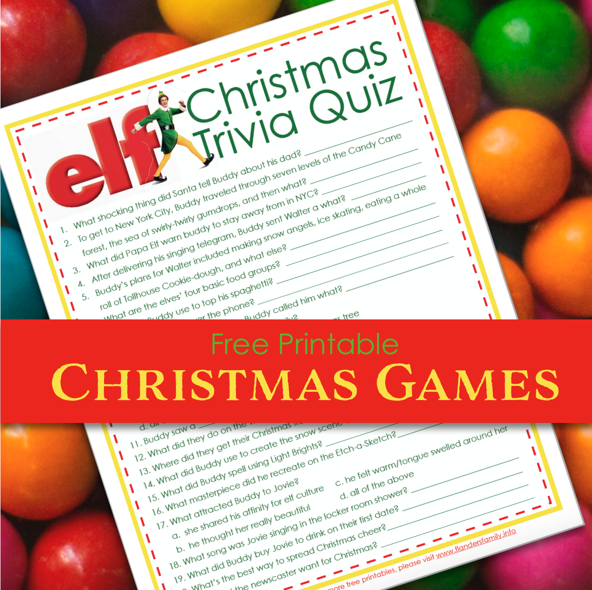 Elf Movie Trivia Questions Printable
