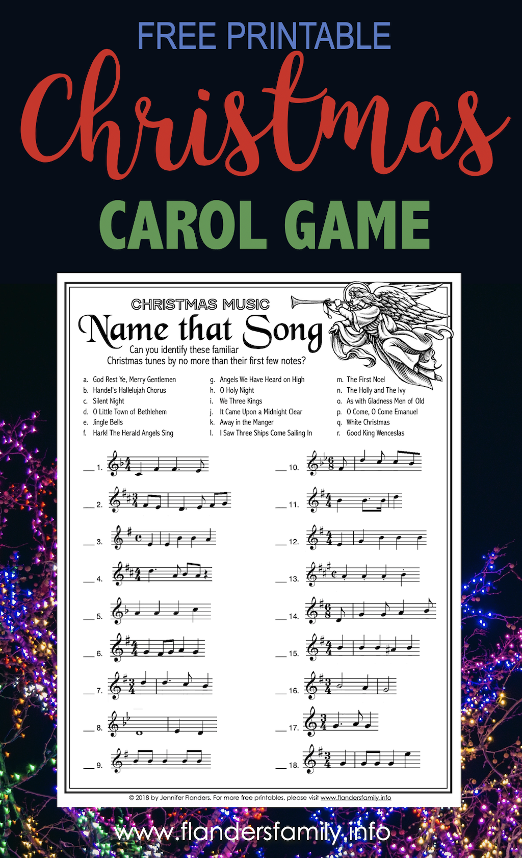 Name that Christmas Song Game