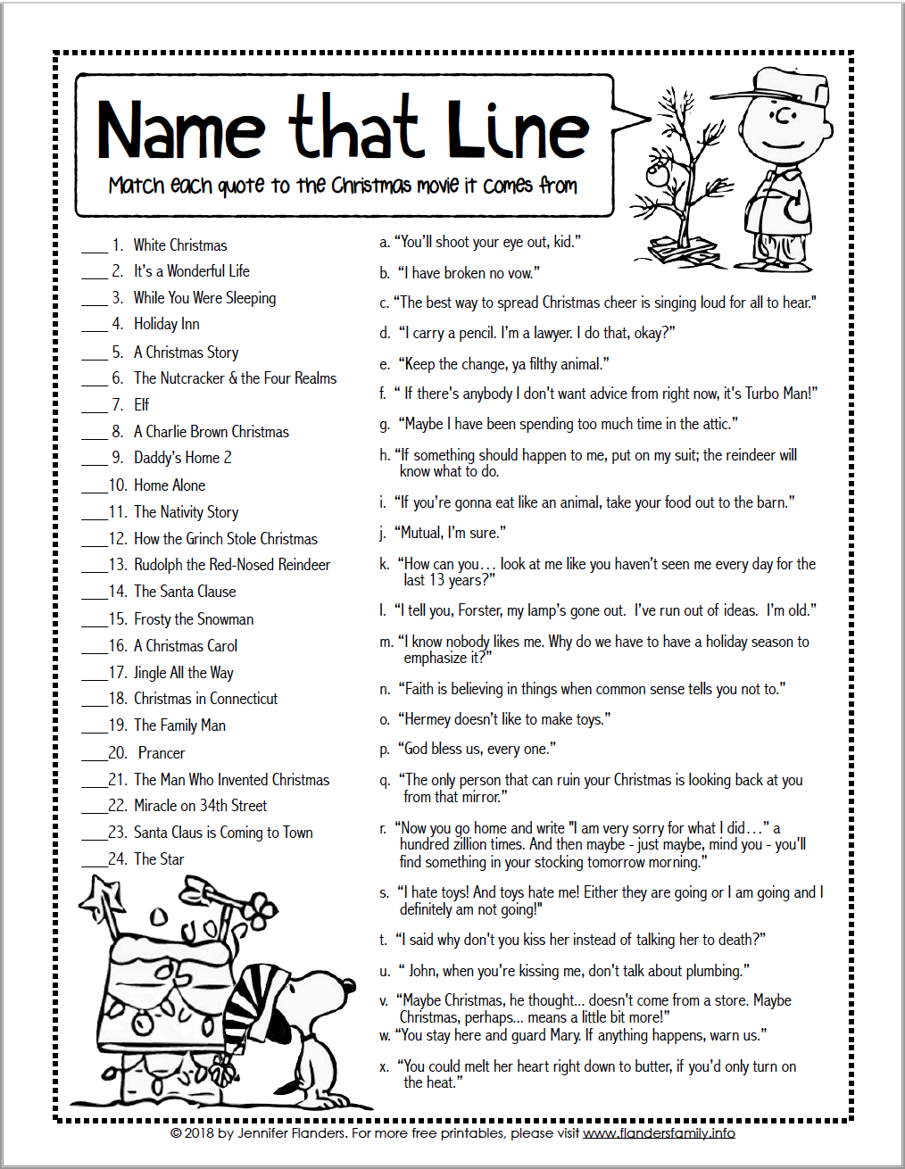Free Christmas Movie Trivia Game Printable FREE PRINTABLE TEMPLATES
