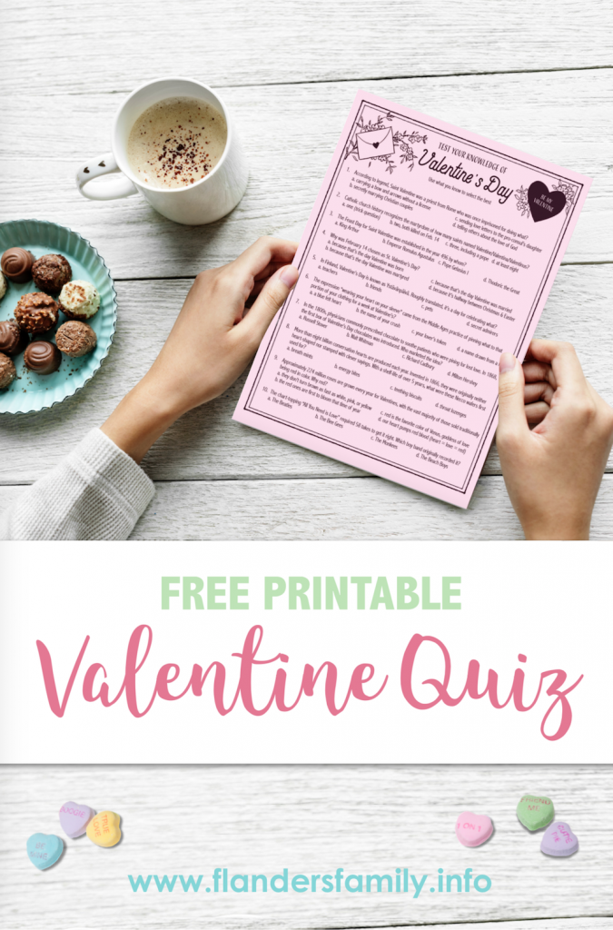 Free Valentine Quiz Printable