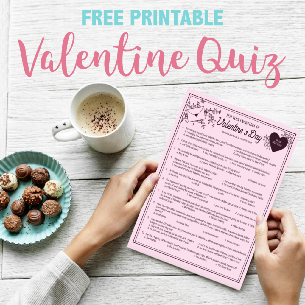 Valentine S Day Quiz Free Printable Flanders Family Homelife