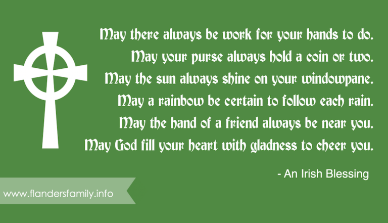 An Irish Blessing (Free Coloring Page) - Flanders Family Home Life