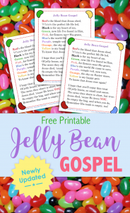 Jelly Bean Gospel (Free Printable) - Flanders Family Homelife