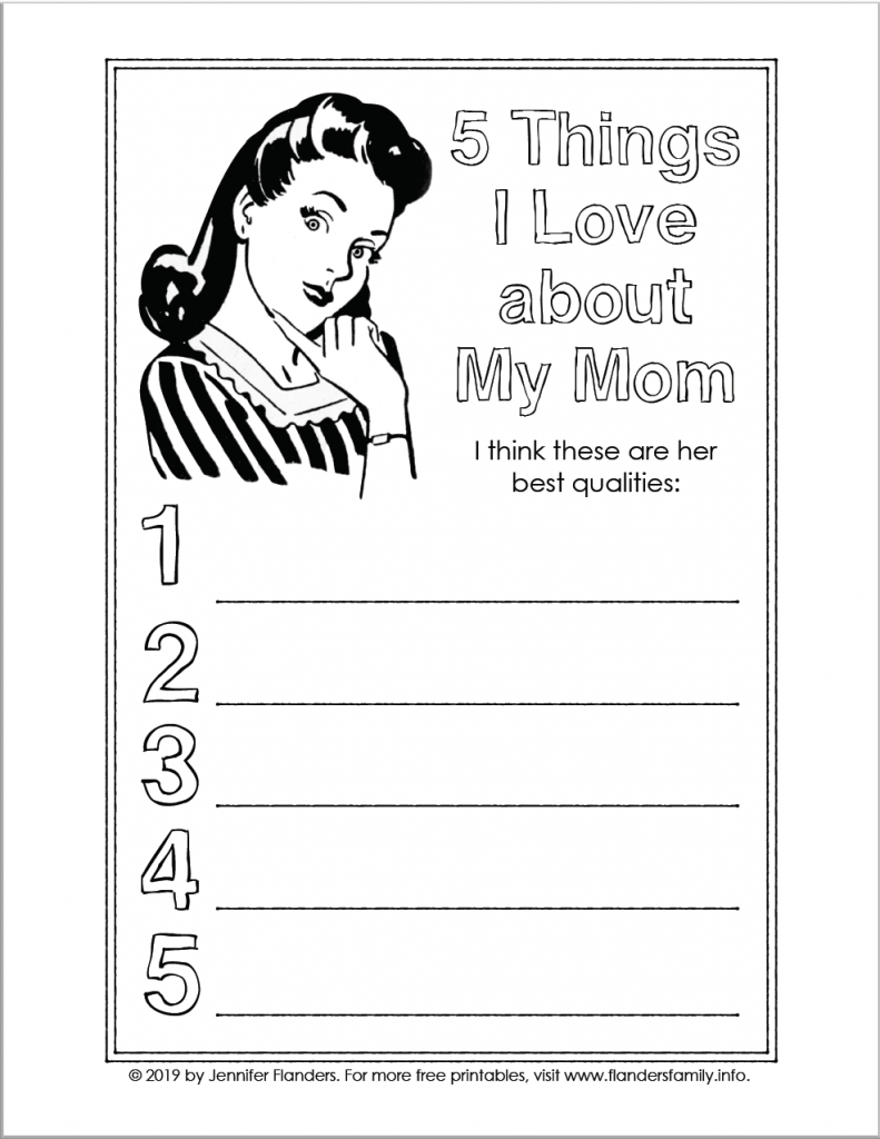 Free Mother's Day printables from flandersfamily.info