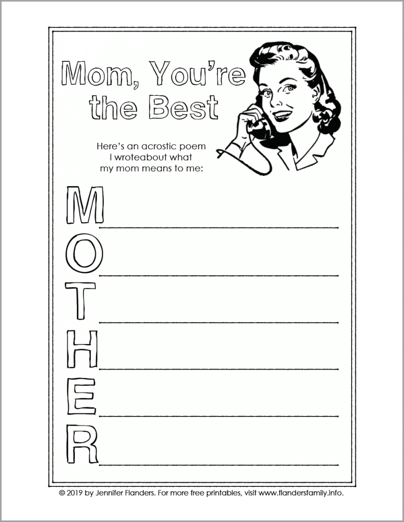 Free Mother's Day Printables - Flanders Family Homelife