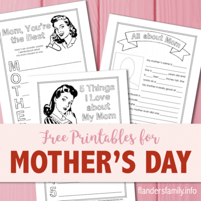 Free Mother’s Day Printables