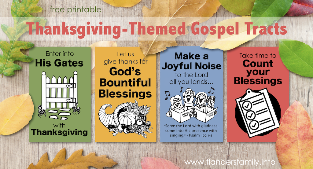 Free Printable Gospel Tracts for All Occasions - Flanders Family Homelife