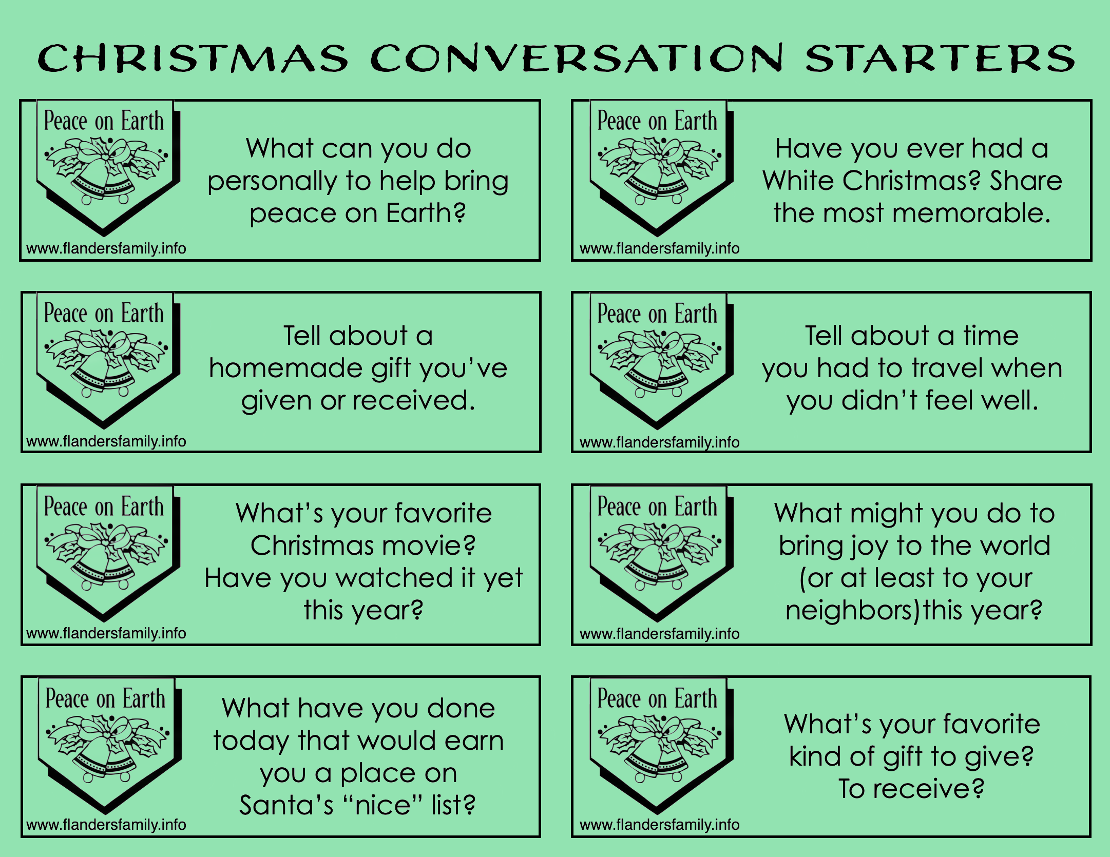 Free Holiday-Themed Discussion Prompts