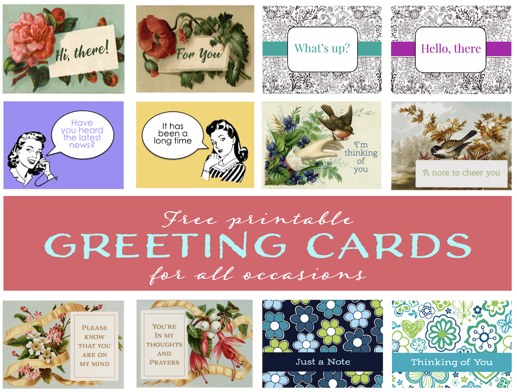 Free Printable All Occasion Greeting Cards
