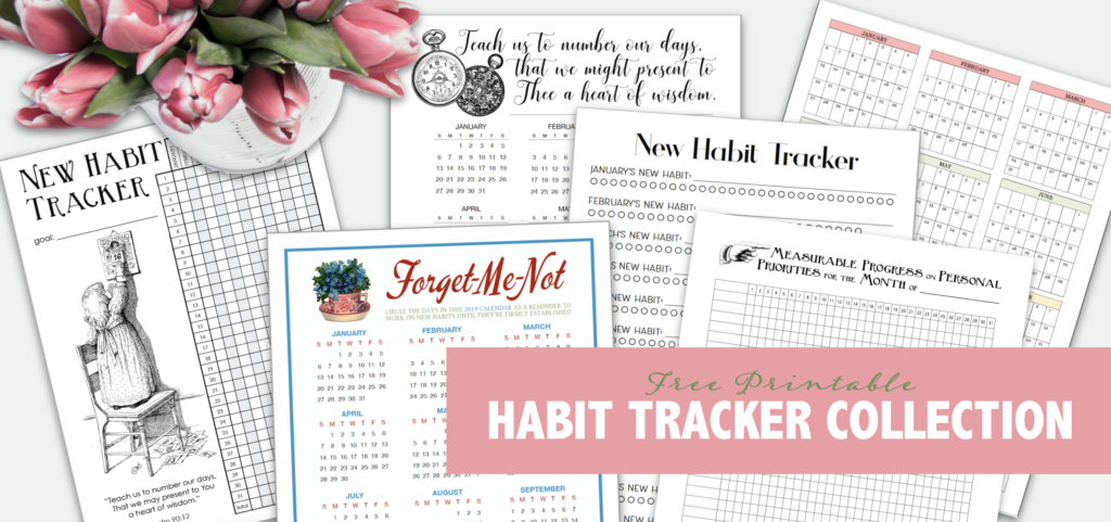 Free Printable Habit Tracker Collection