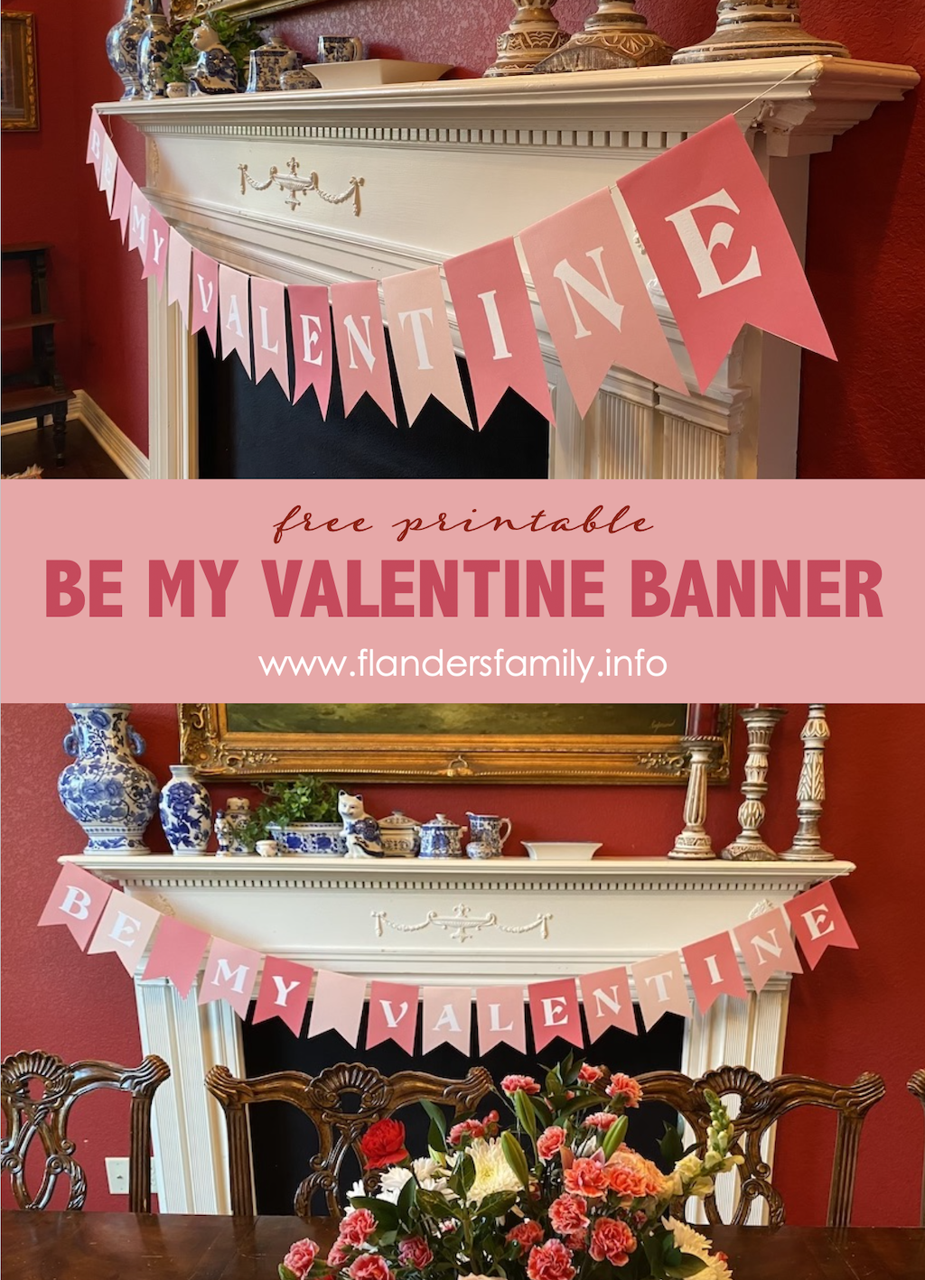 Be My Valentine Pennant Banner 