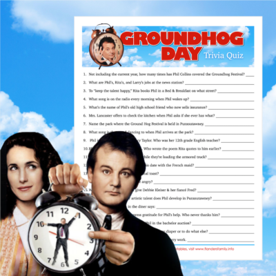 Groundhog Day Movie Trivia Quiz