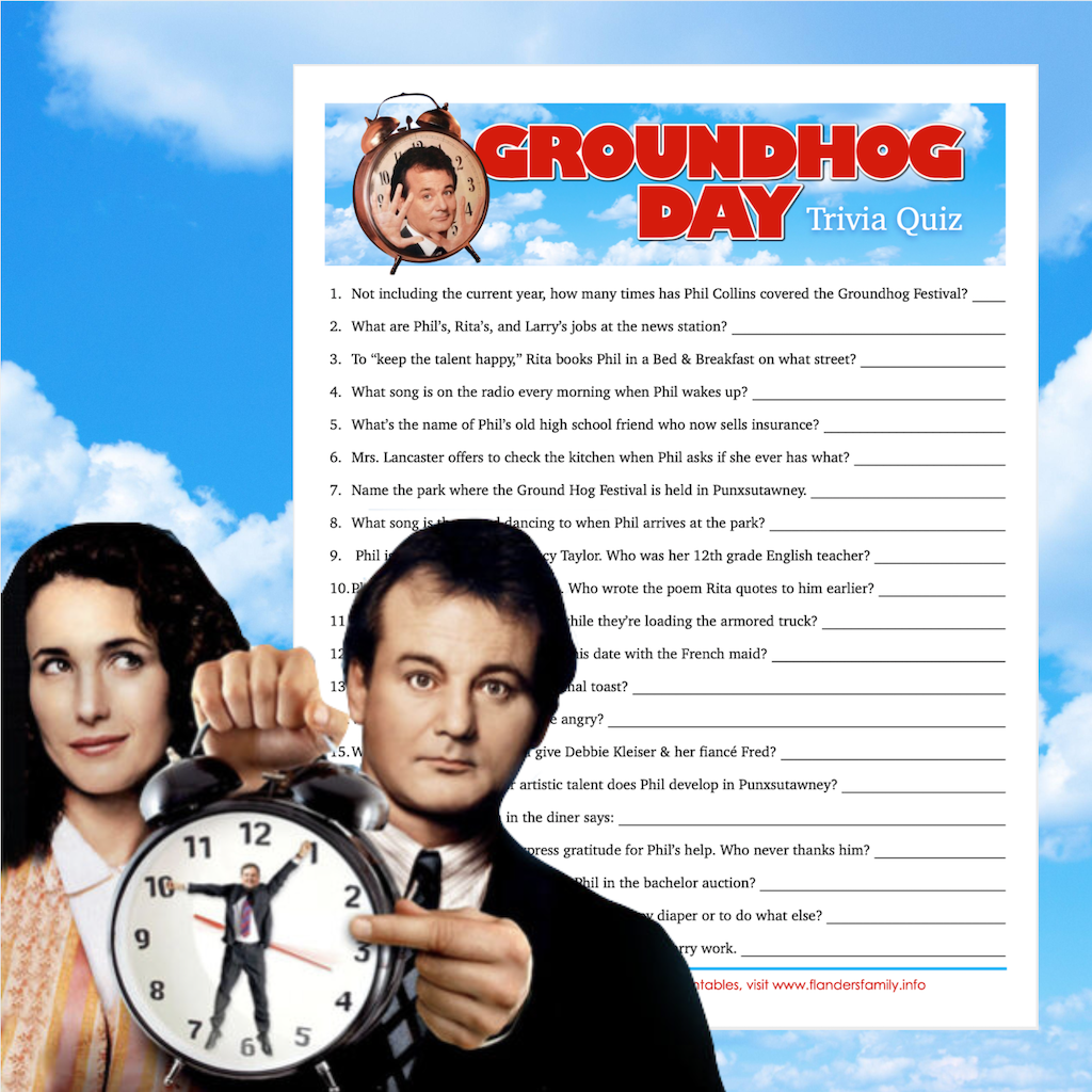 Groundhog Day Movie Trivia Quiz Flanders Family Homelife