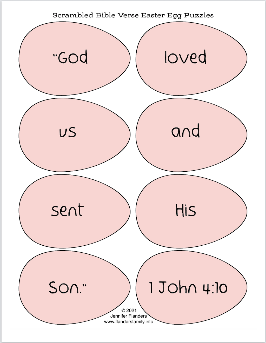 1 John 4.10 Printable