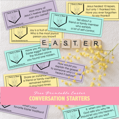 Easter Conversation Starters (Free Printable)