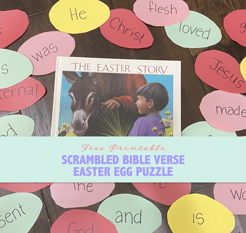 Scrambled Bible Verse Easter Egg Puzzles 
