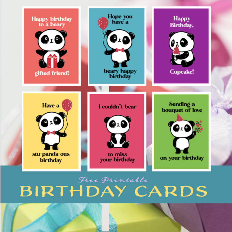 Free Printable Birthday Cards - Flanders Family Home Life