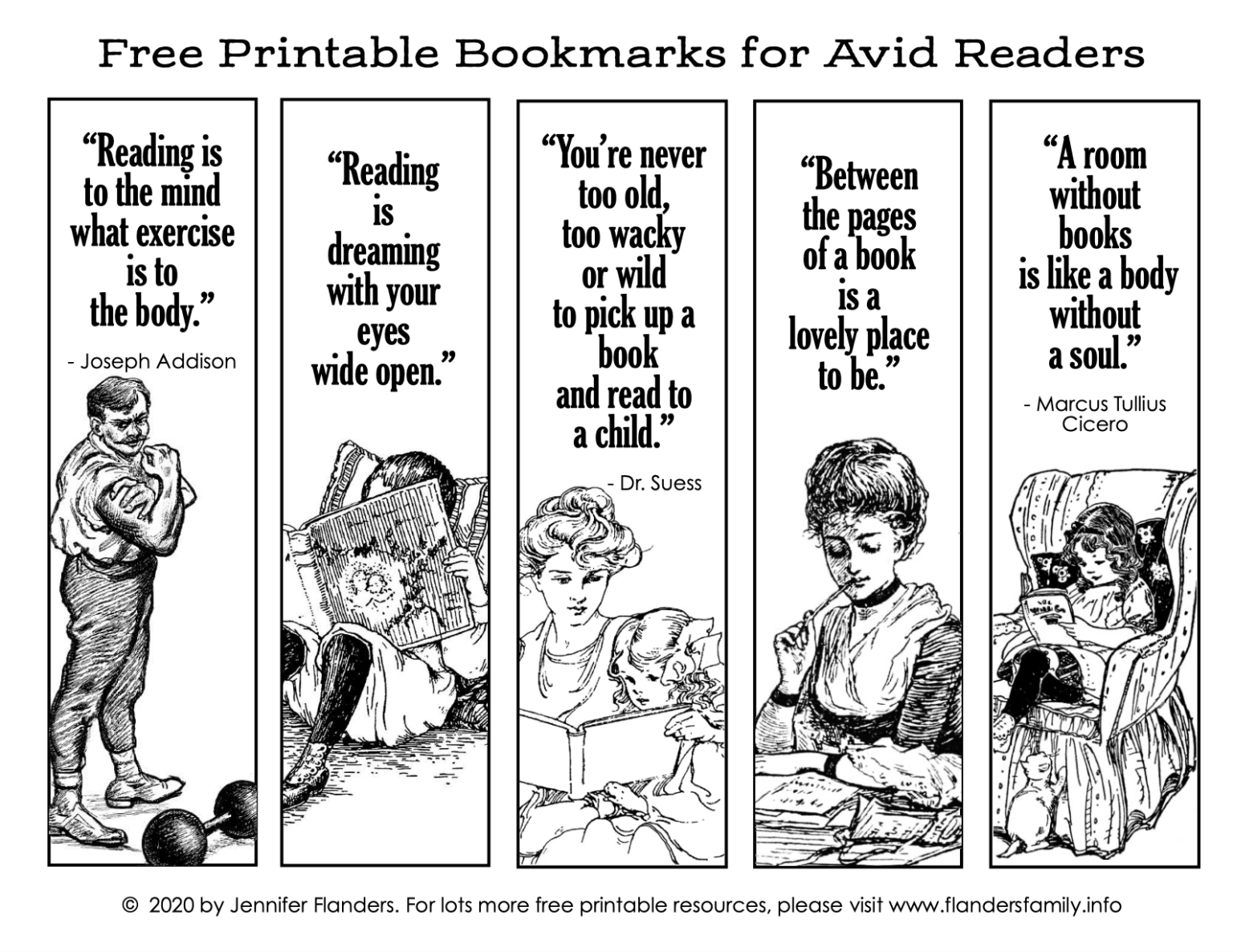 Free Printable Bookmarks For Avid Readers Flanders Family Homelife Free Printable Bookmarks For Avid Readers Flanders Family Homelife