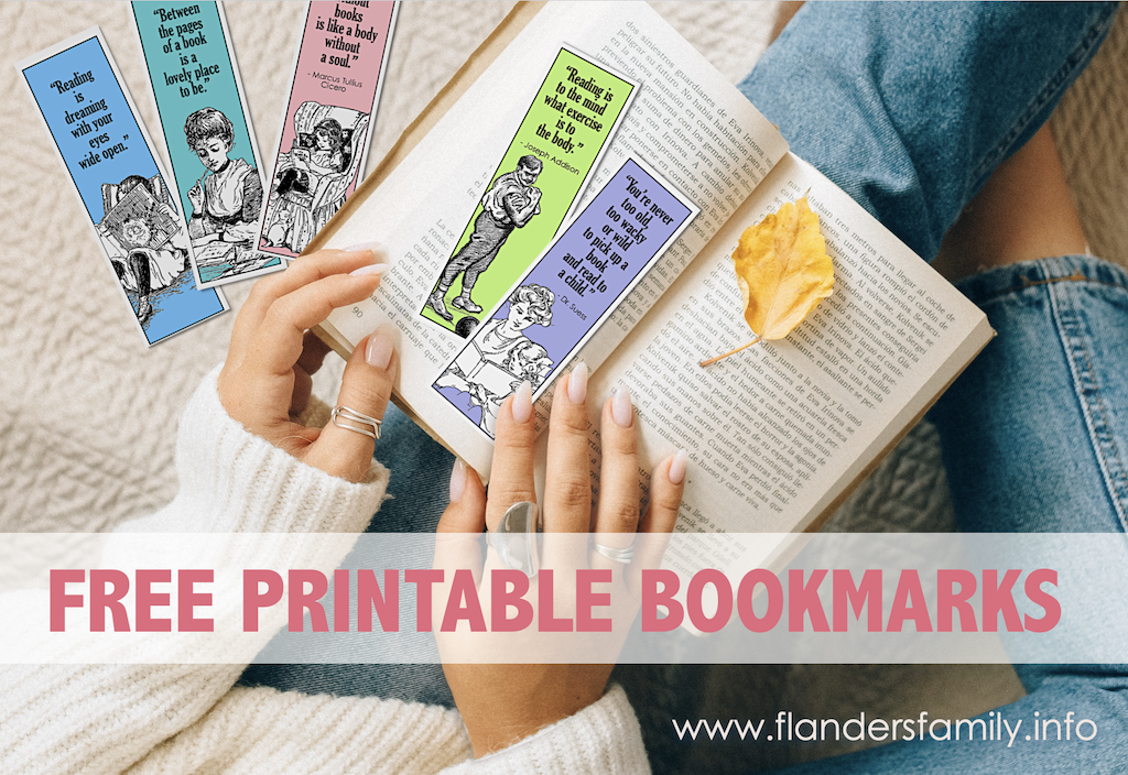 free printable bookmarks for avid readers flanders family homelife
