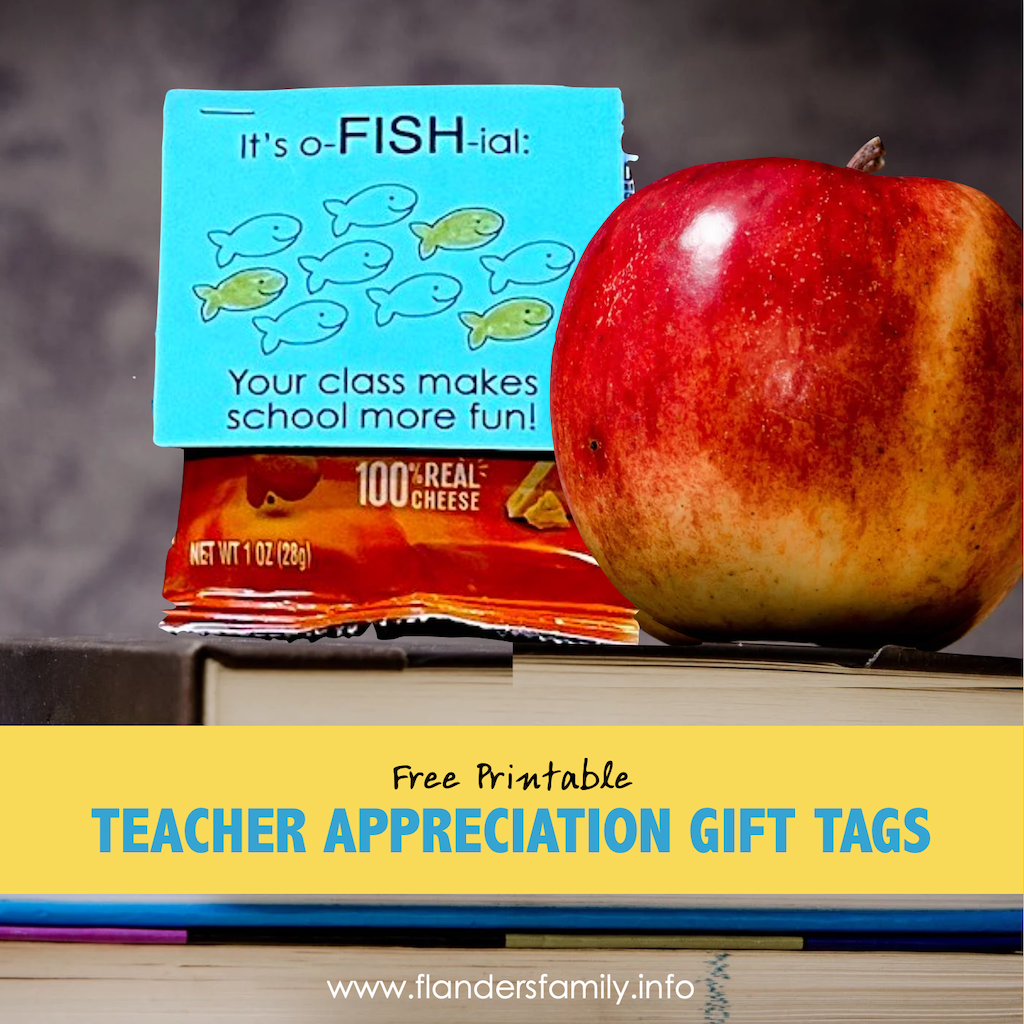 Free Printable Teacher Appreciation Tags