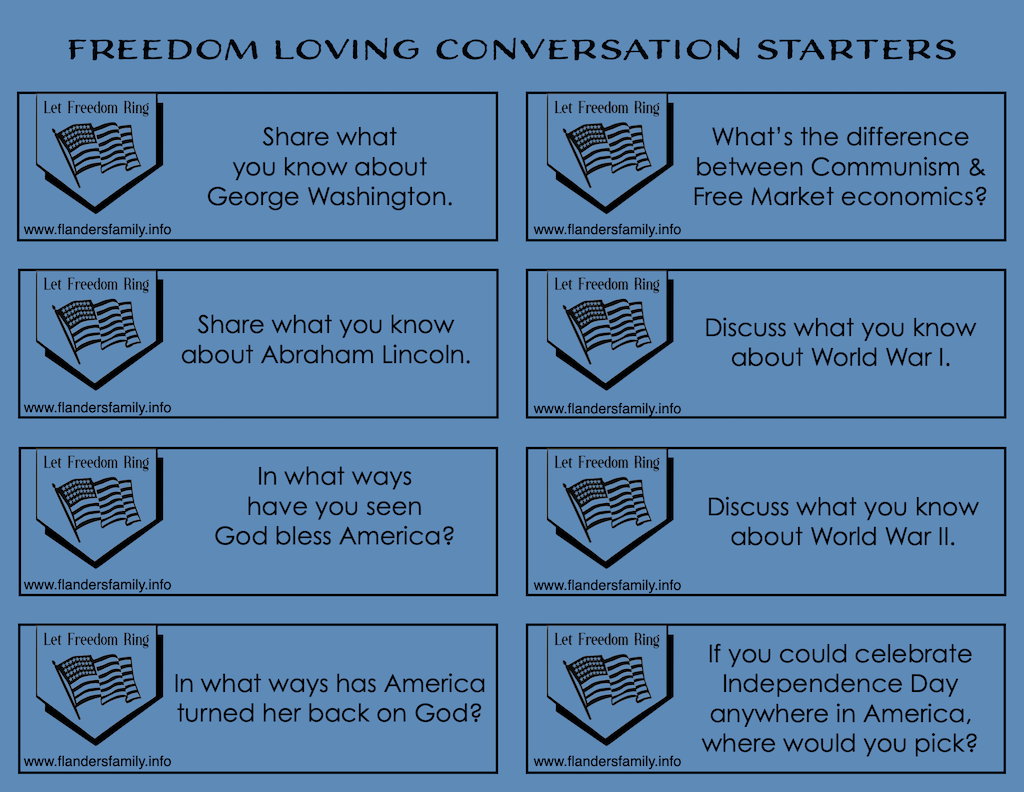 Free printable discussion prompts for families