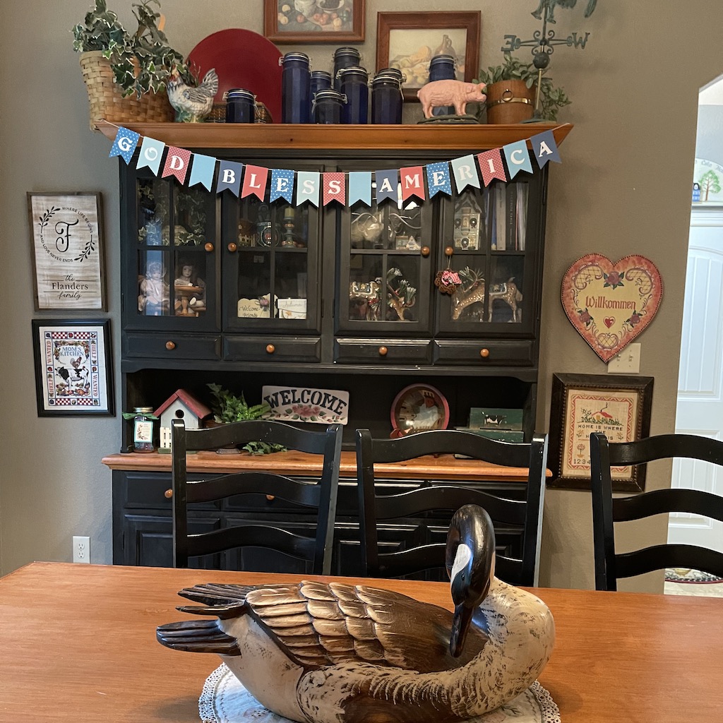 Kitchen decked out for the Fourth