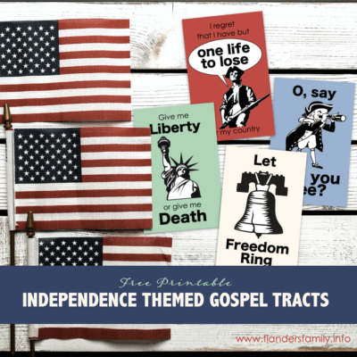 Gospel Tracts for Independence Day