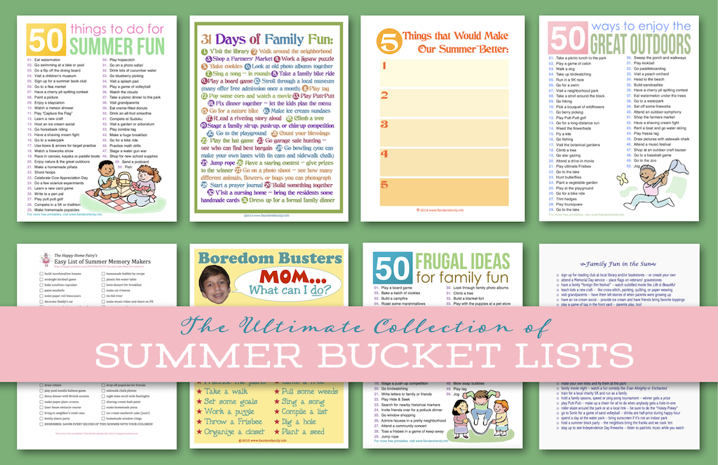Ultimate Collection of Summer Bucket Lists