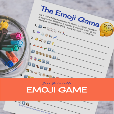 Free Printable Emoji Game