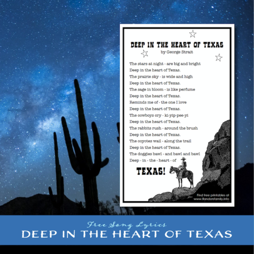 Gene Autry Deep In The Heart Of Texas Lyrics Deep in the Heart of Texas Song Lyrics - Flanders Family Home Life