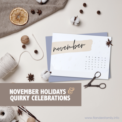 November Holidays and Quirky Celebrations – 2021