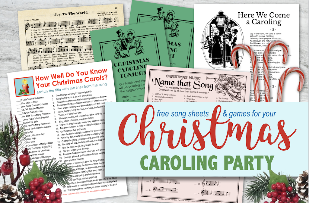 Free Caroling Party Printables