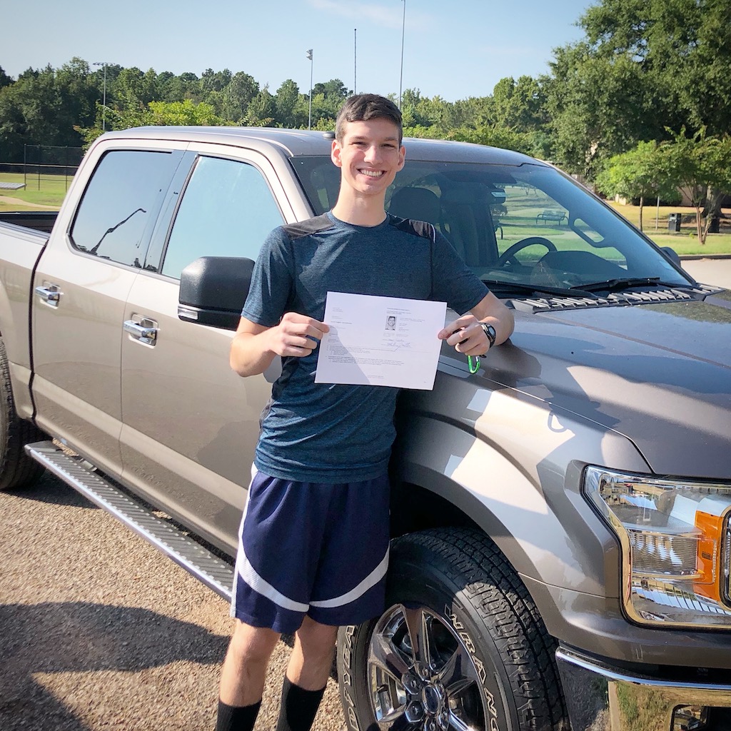 Isaac with New License 2019