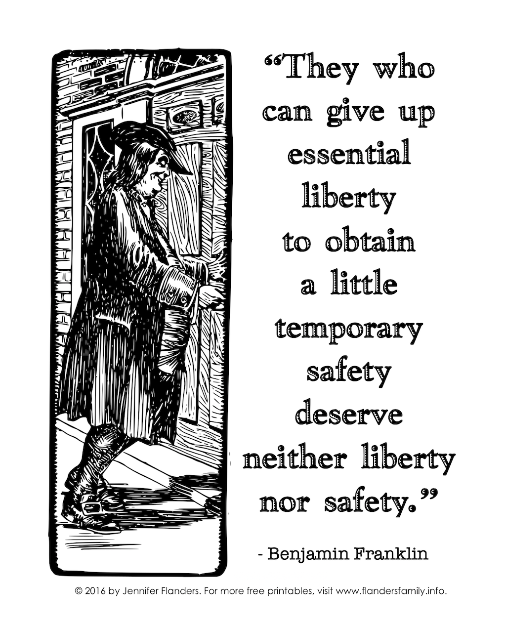 Liberty for Safety Coloring Page 