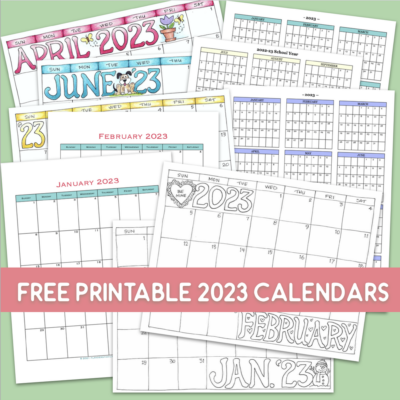 2023 Calendars for Advanced Planning