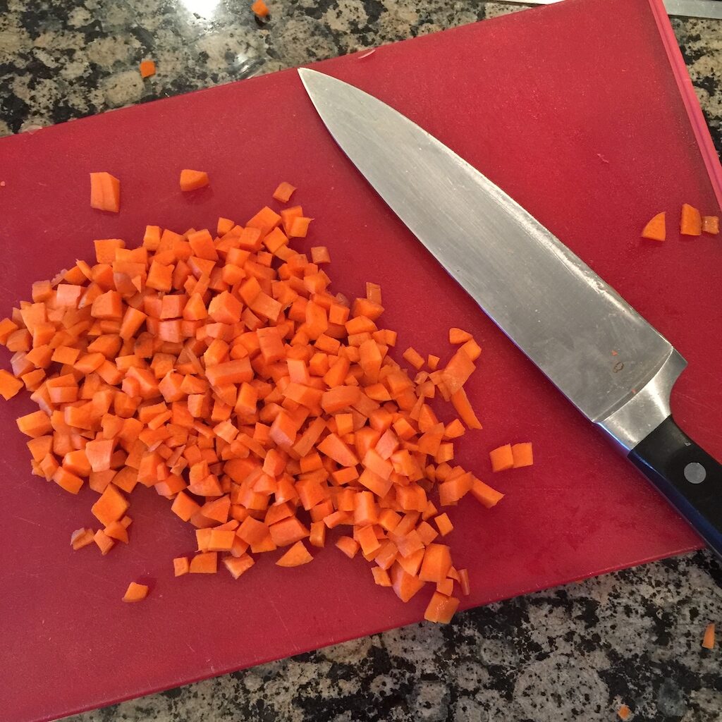 diced carrots
